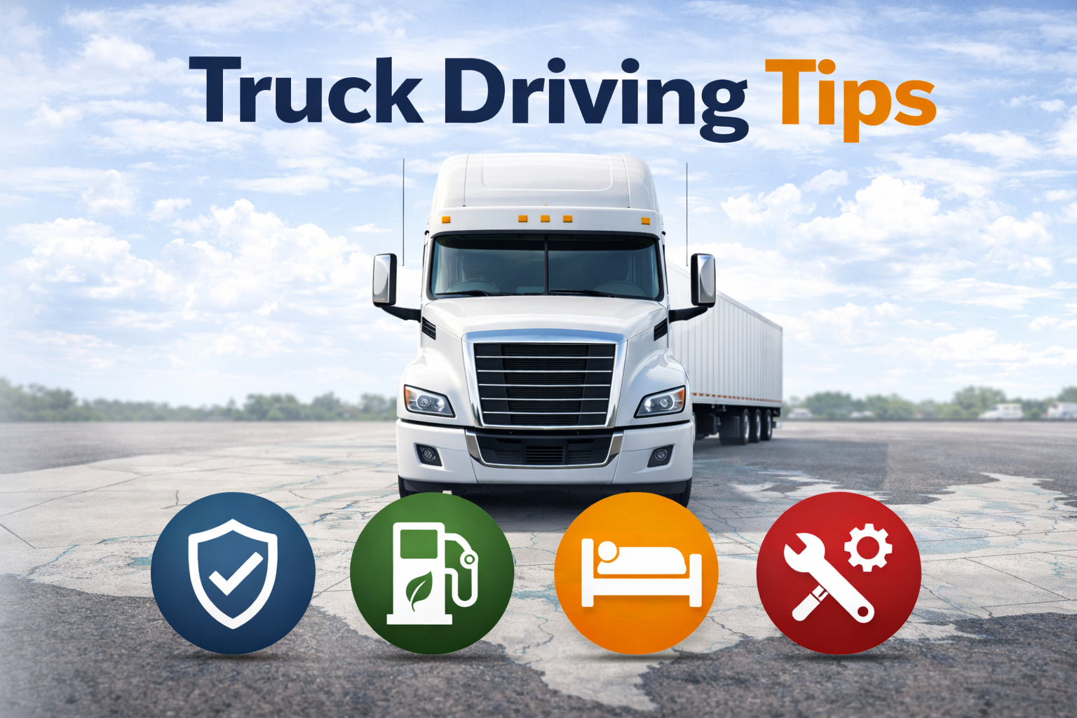 Featured image for article: Truck Driving Tips