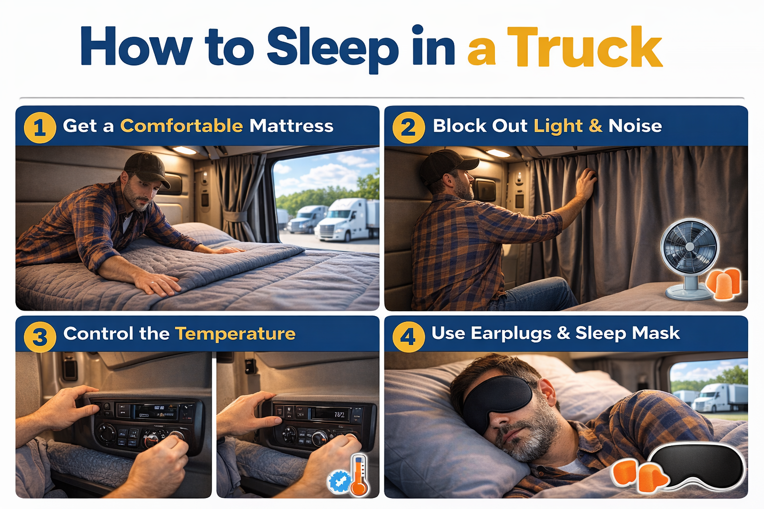 Featured image for article: How to Sleep in a Truck
