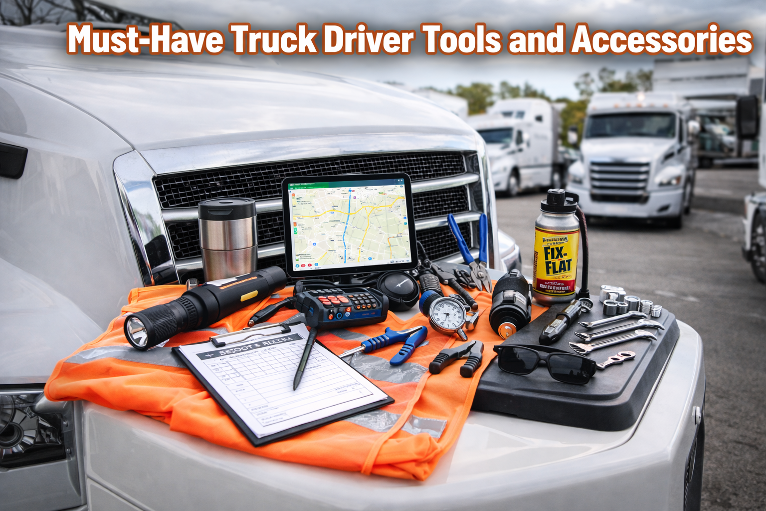 Featured image for article: 12 Must-Have Truck Driver Tools and Accessories