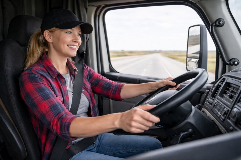 Featured image for article: Women in Truck Driving