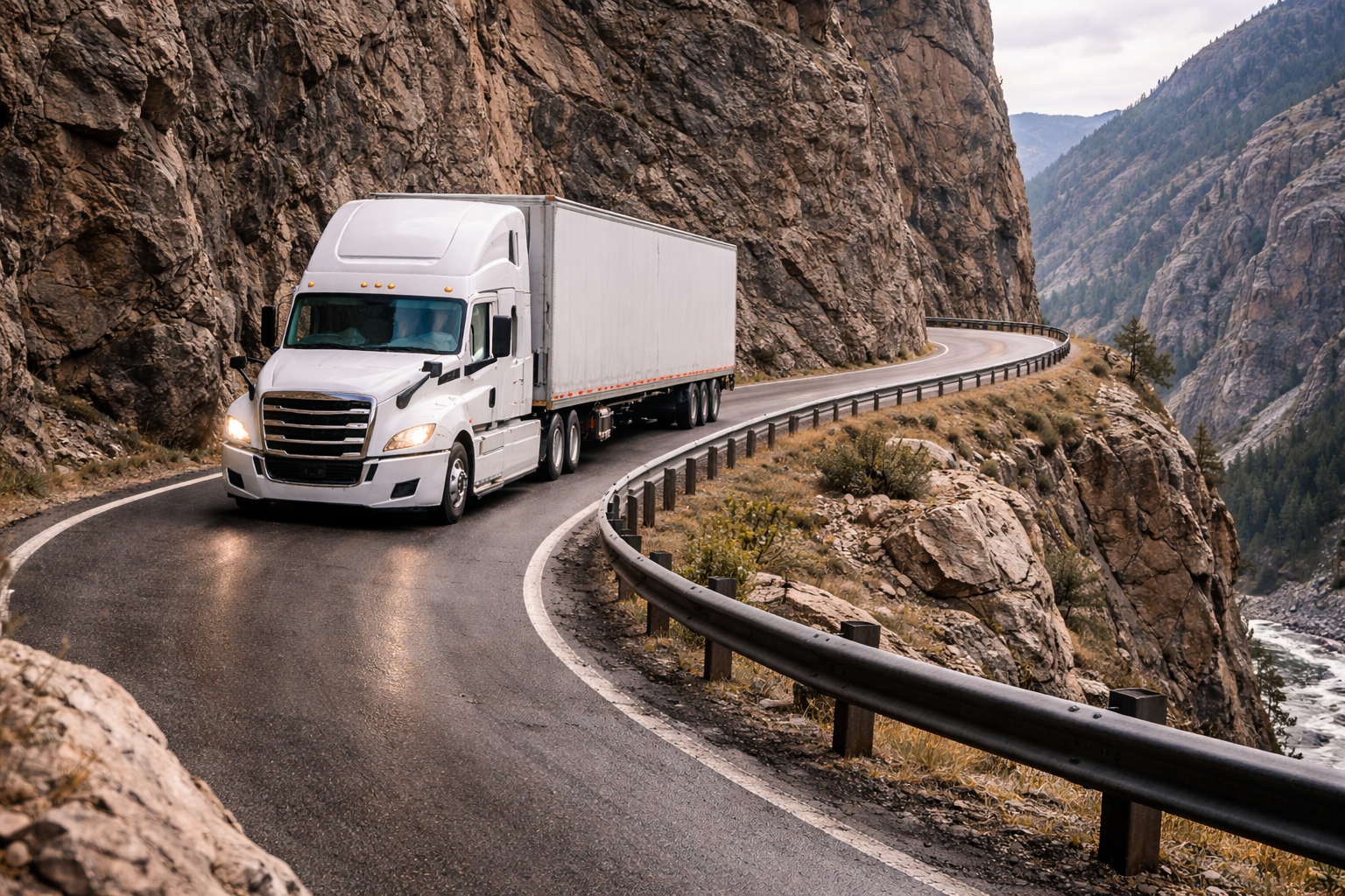 Featured image for article: The Most Dangerous Roads for Truckers in the United States