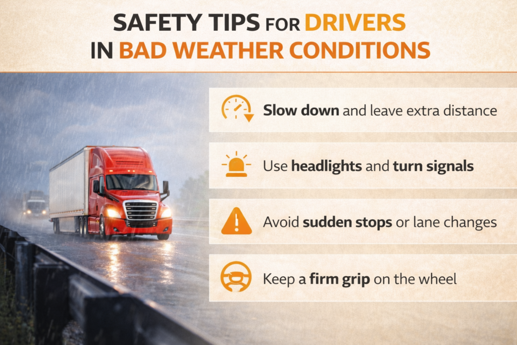 Stay Safe On The Road Tips For Driving In Bad Weather