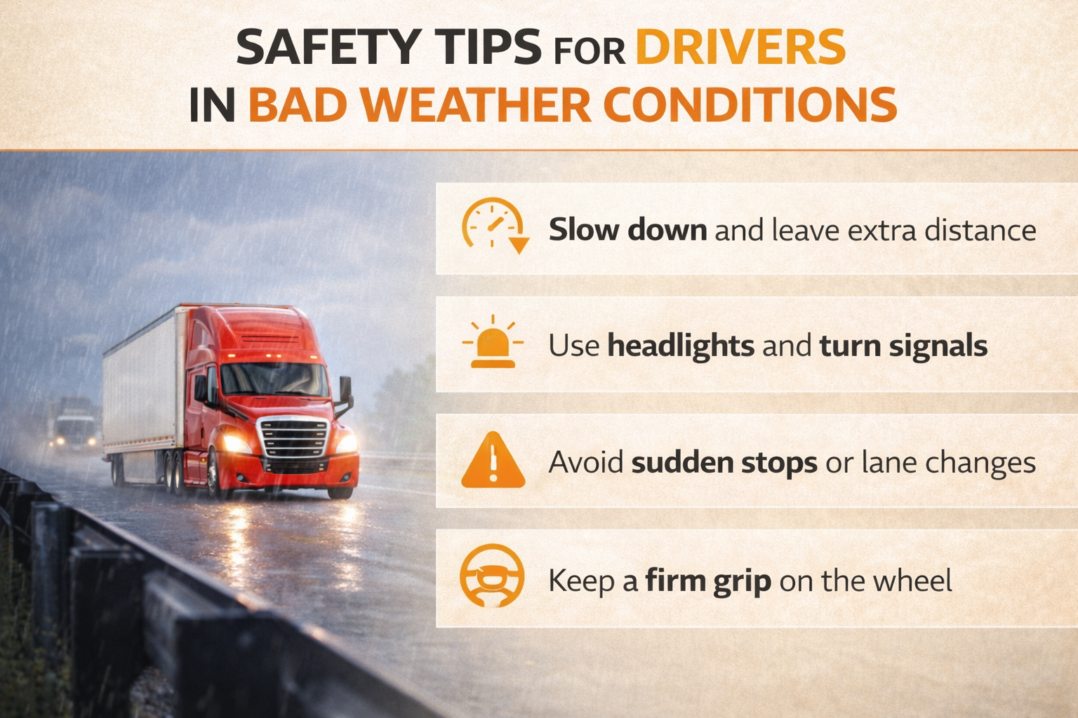 Featured image for article: Safety Tips for Drivers in Bad Weather Conditions