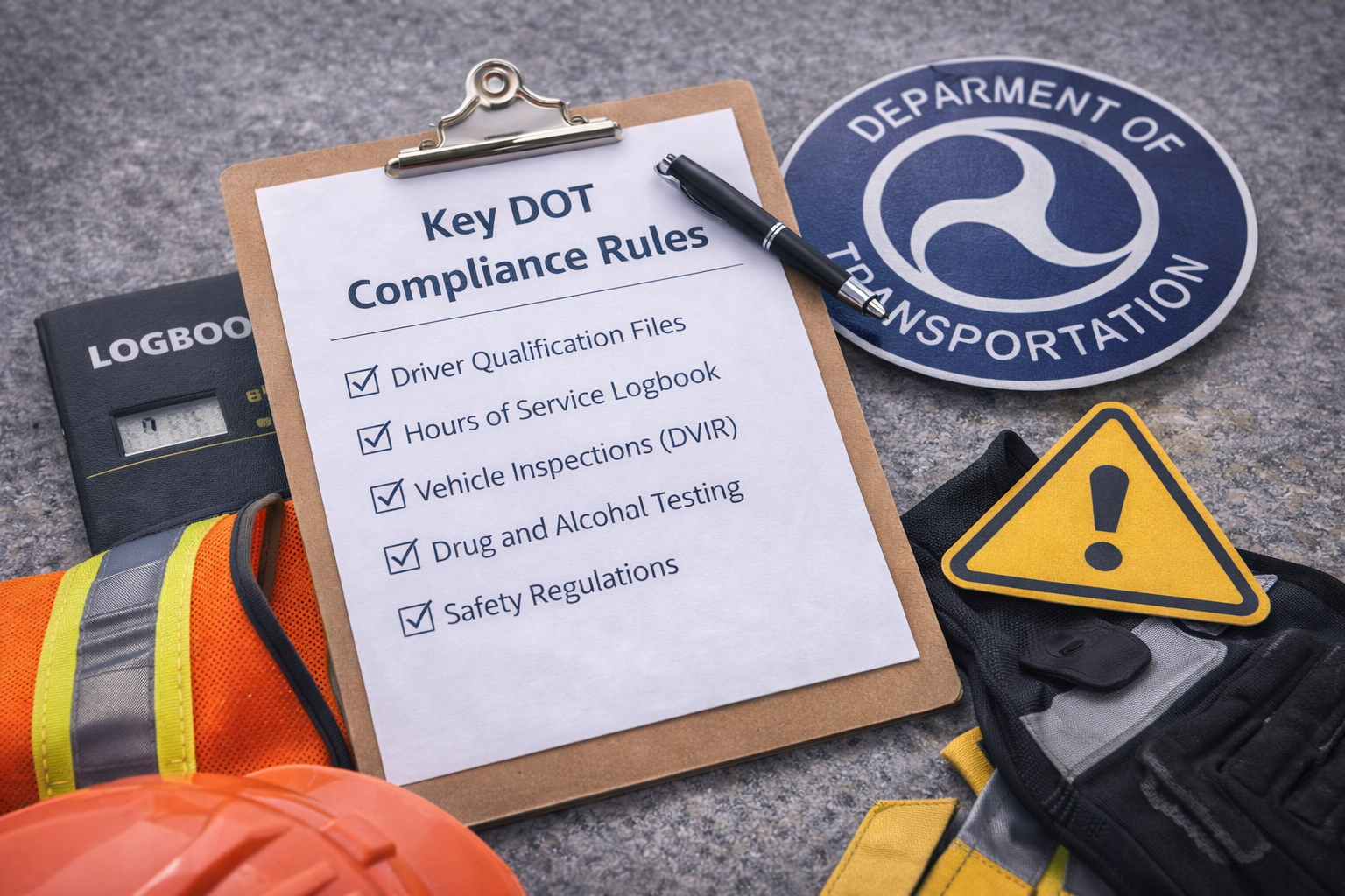 Featured image for article: Key DOT Compliance Rules Every Trucking Company Should Know