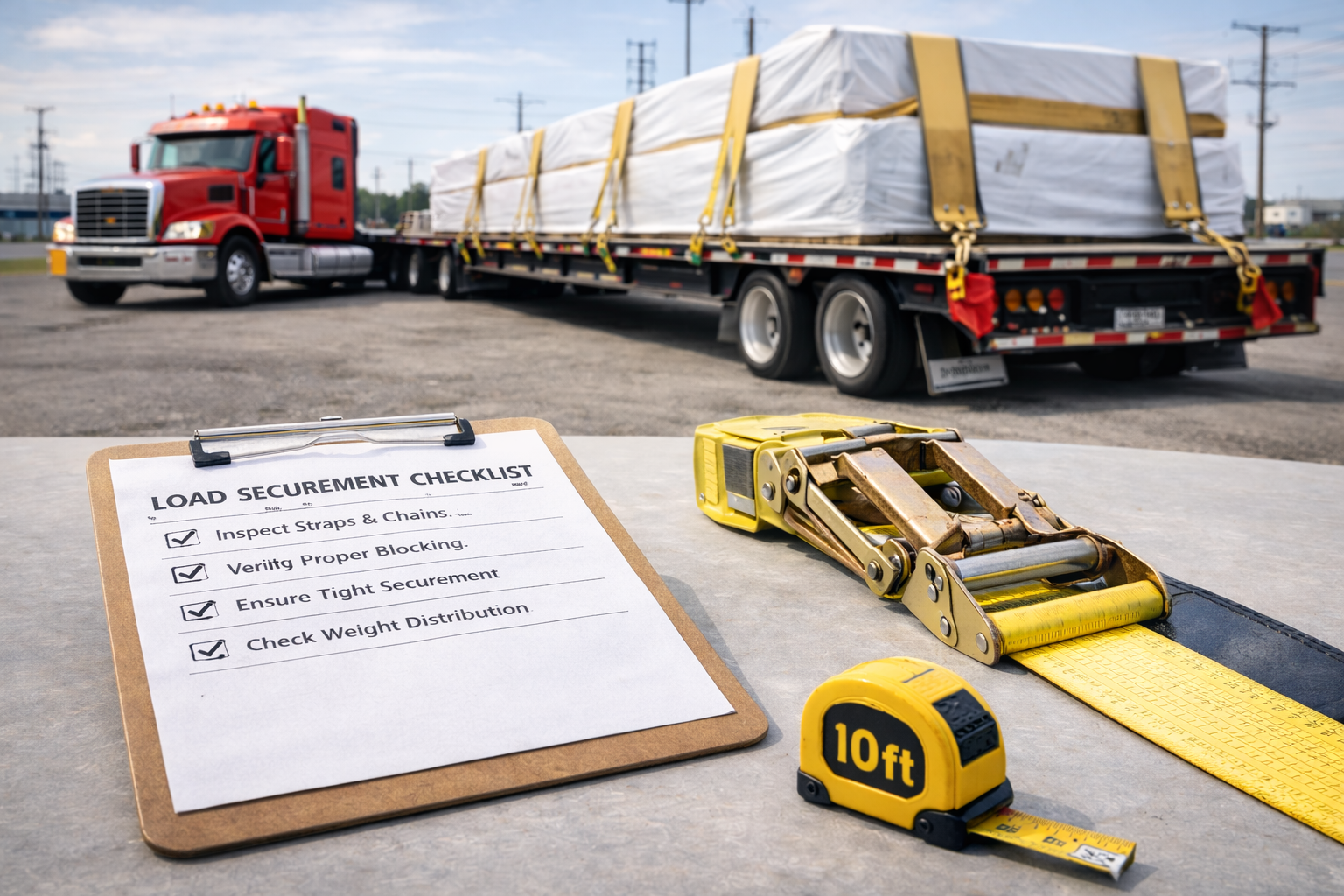 Featured image for article: Flatbed Load Securement 101 Best Practices for Safety