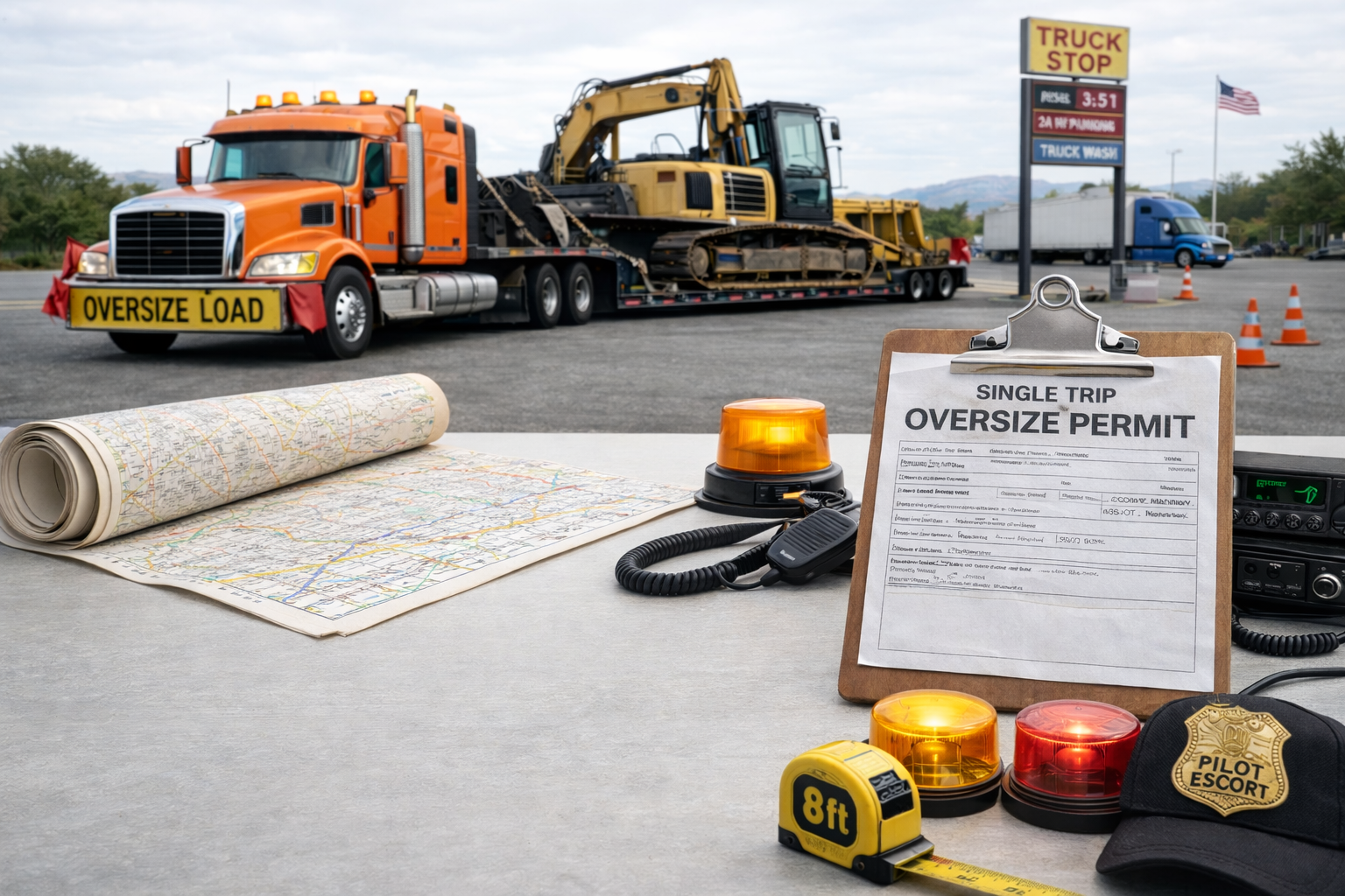 Featured image for article: Oversize Load Permits Guide for Flatbed Trucking
