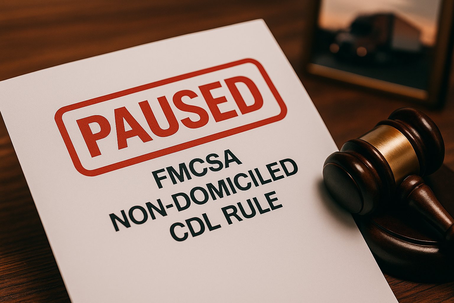 Featured image for article: Non-Domiciled CDL Rule Paused Drivers Get a Green Light to Renew