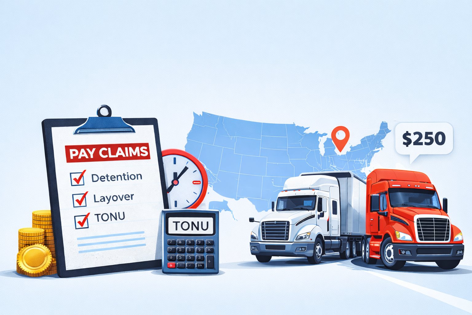 Featured image for article: Detention Layovers 038 TONU The Hidden Pay Many Owner-Operators Never Claim